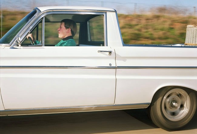 Andrew Bush, Woman going about her business at 62 mph on southbound Interstate 5 near San Diego at 9:38 a.m. on a Tuesday in February 1992