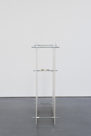 Jesse Stecklow, Untitled (Image-bearing structure), 2014 (side view)