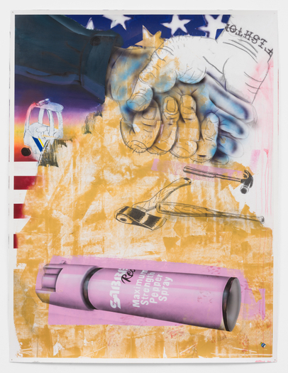 Pat Phillips, Untitled “The first line of defense...the only defense...the only LEGAL defense against domestic terrorist”, 2021