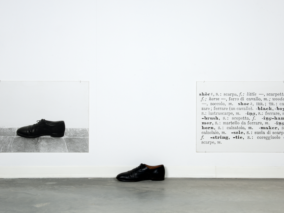 Joseph Kosuth in There's a fairy tale today