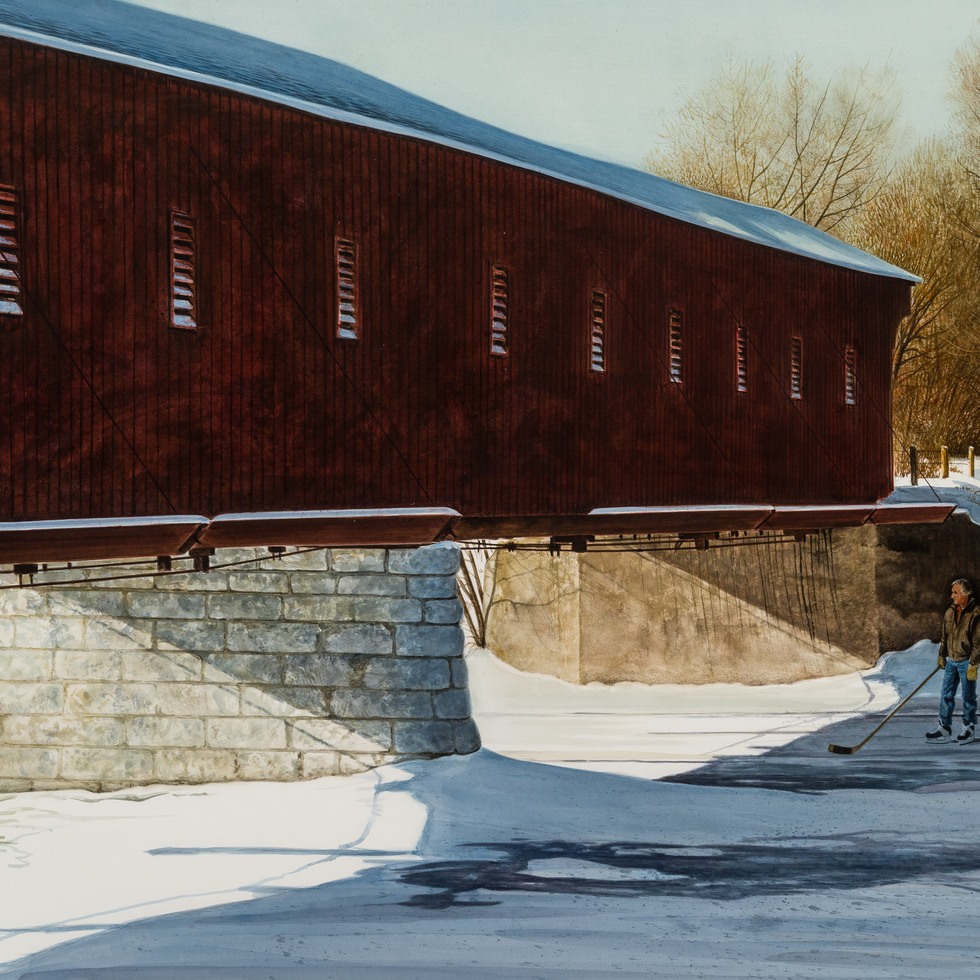 Kissing Bridge (West Montrose, Ontario)-Ken Danby