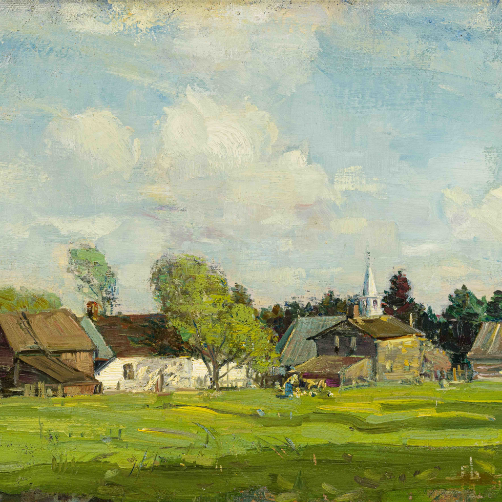 Quebec Village in Summer-Franklin Brownell