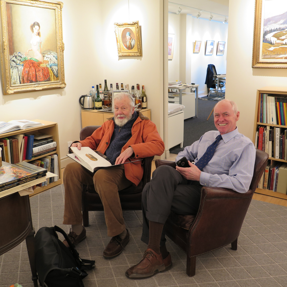 Tom Forrestall drops by Alan Klinkhoff Gallery