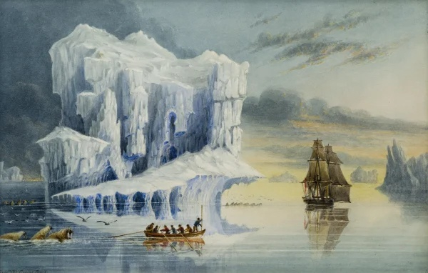 Sold | A Rare 19th Century Watercolour from the Era of Arctic Exploration