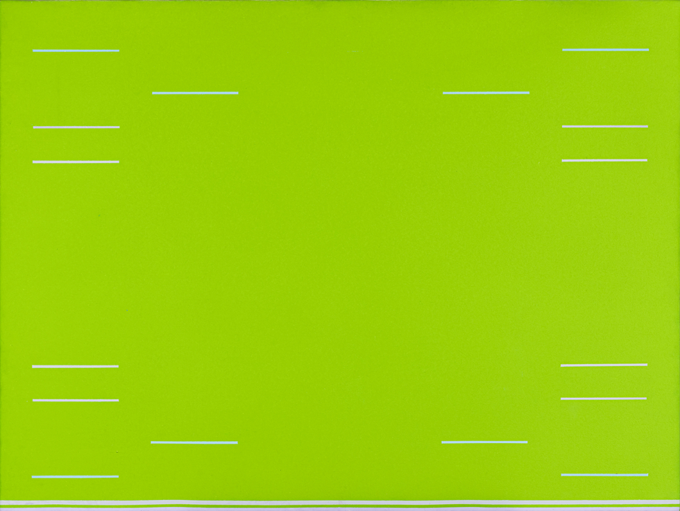 Yves Gaucher, Etude de Fusion Interne/ mauve-gris-bleu, 1967