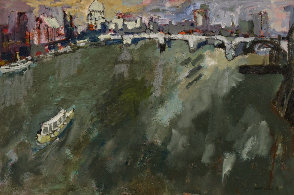 Molly Lamb Bobak, River Thames at London, 1961 (circa)
