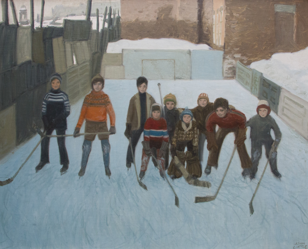 John Little 1928 - The Young Skaters and their ice rink Maria Street, St. Henri, Montréal, 1970