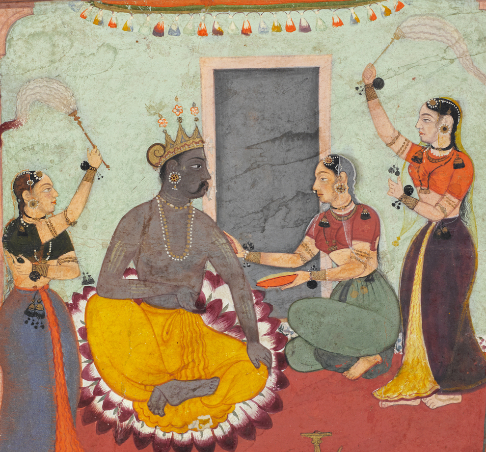 A Divine Being with Attendants